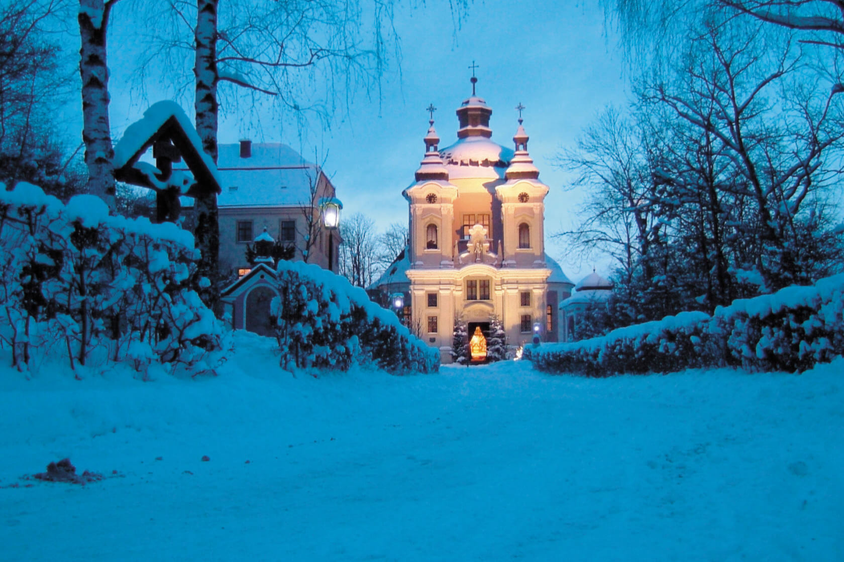 Christkindlkirche in Steyr im Winter