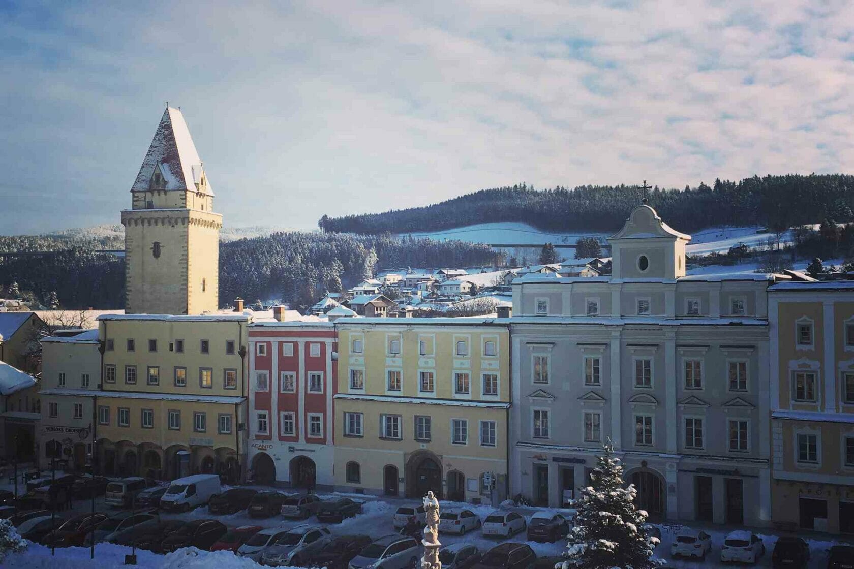 Winter Hauptplatz in Freistadt