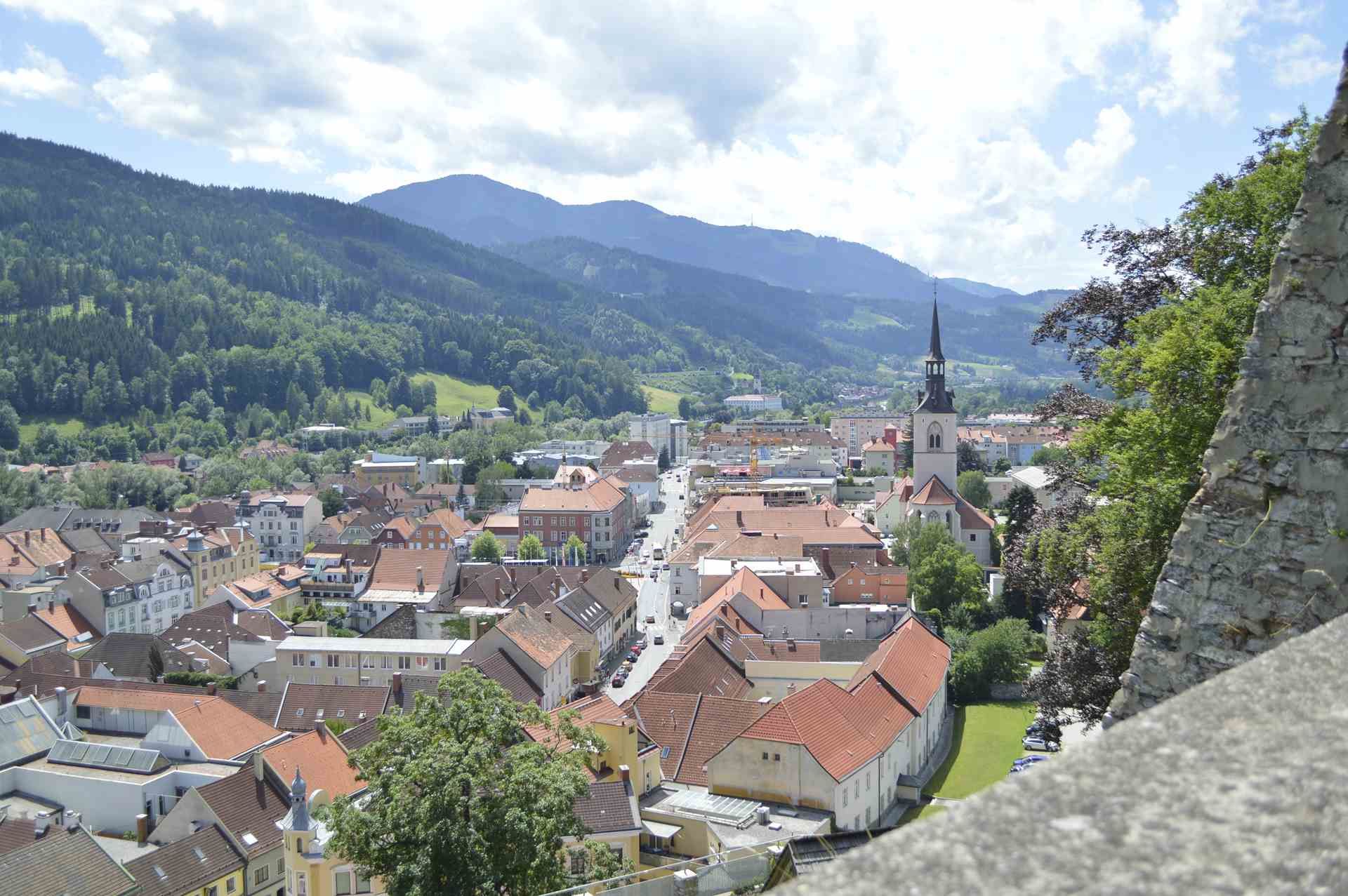 Blick auf Bruck an der Mur